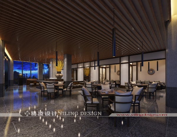 广德笄山竹海温泉度假酒店（五星级）设计-餐厅设计